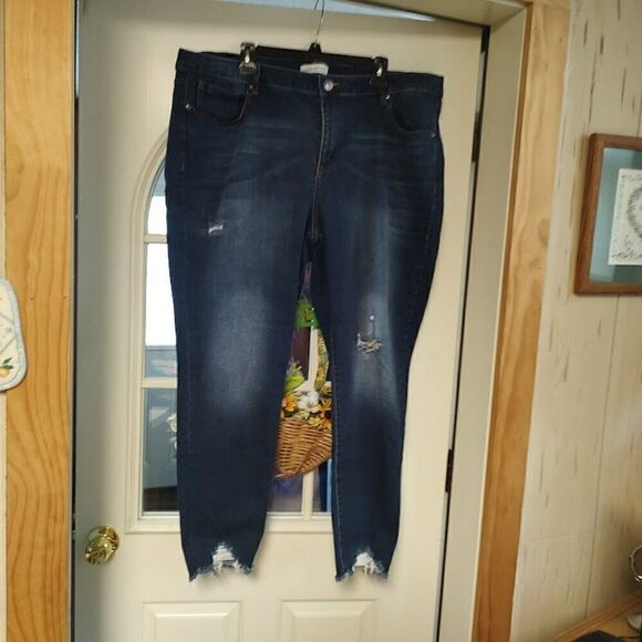 Lane Bryant Signature Fit Flex Magic Waistband Mid Rise Skinny Jeans 24 - Picture 1 of 4